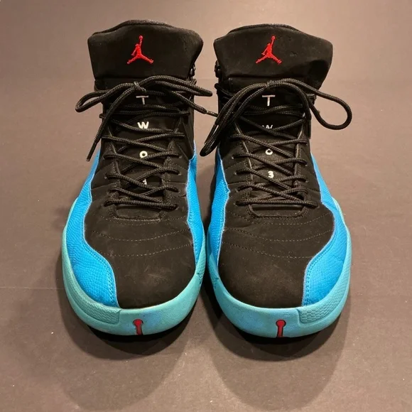 Nike Air Jordan 12 Retro Black Turbo Green Size 12 - Picture 2 of 16